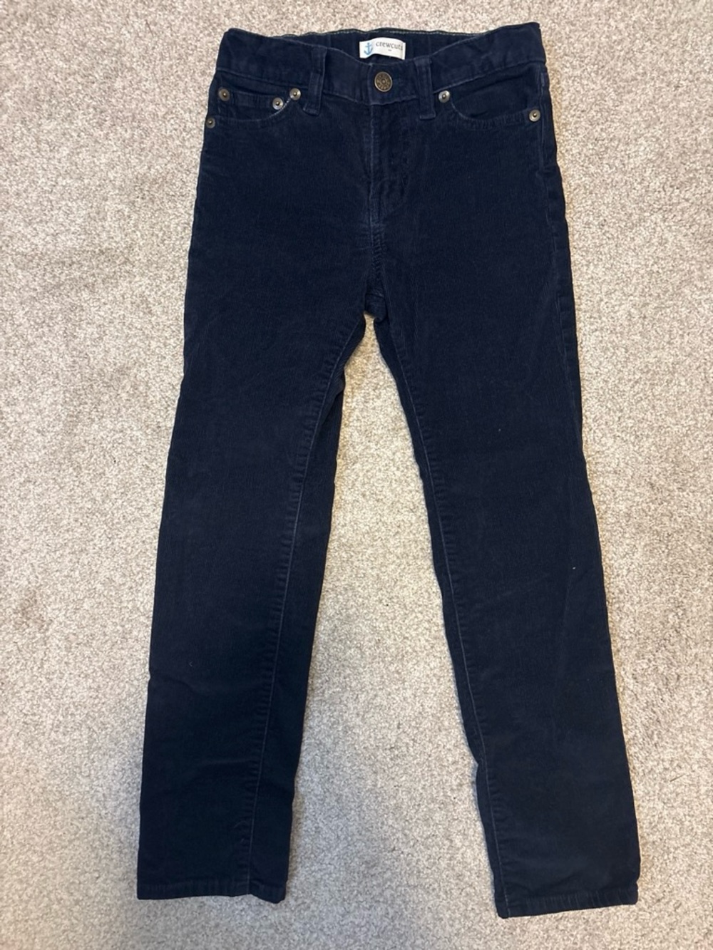 Crewcuts Slim Straight Corduroy Jeans in Navy